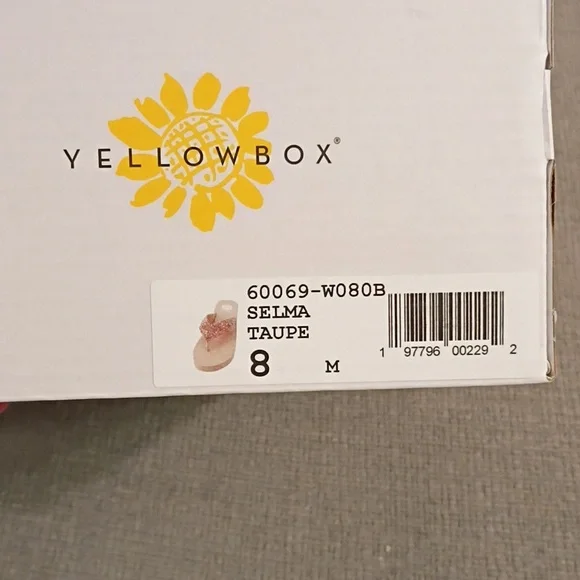 NEW Yellow Box Selma Flip Flops 8M - Picture 6 of 6